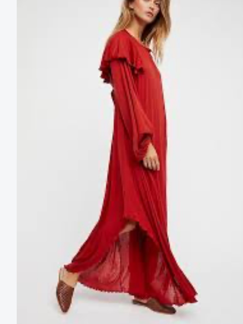 Free People Beach womans Eternal Sunshine Maxi Dress size XS oversized